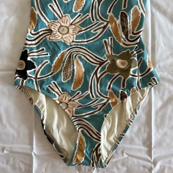 ULLA JOHNSON Marisol Printed Maillot Swimsuit - Picture 11 of 15